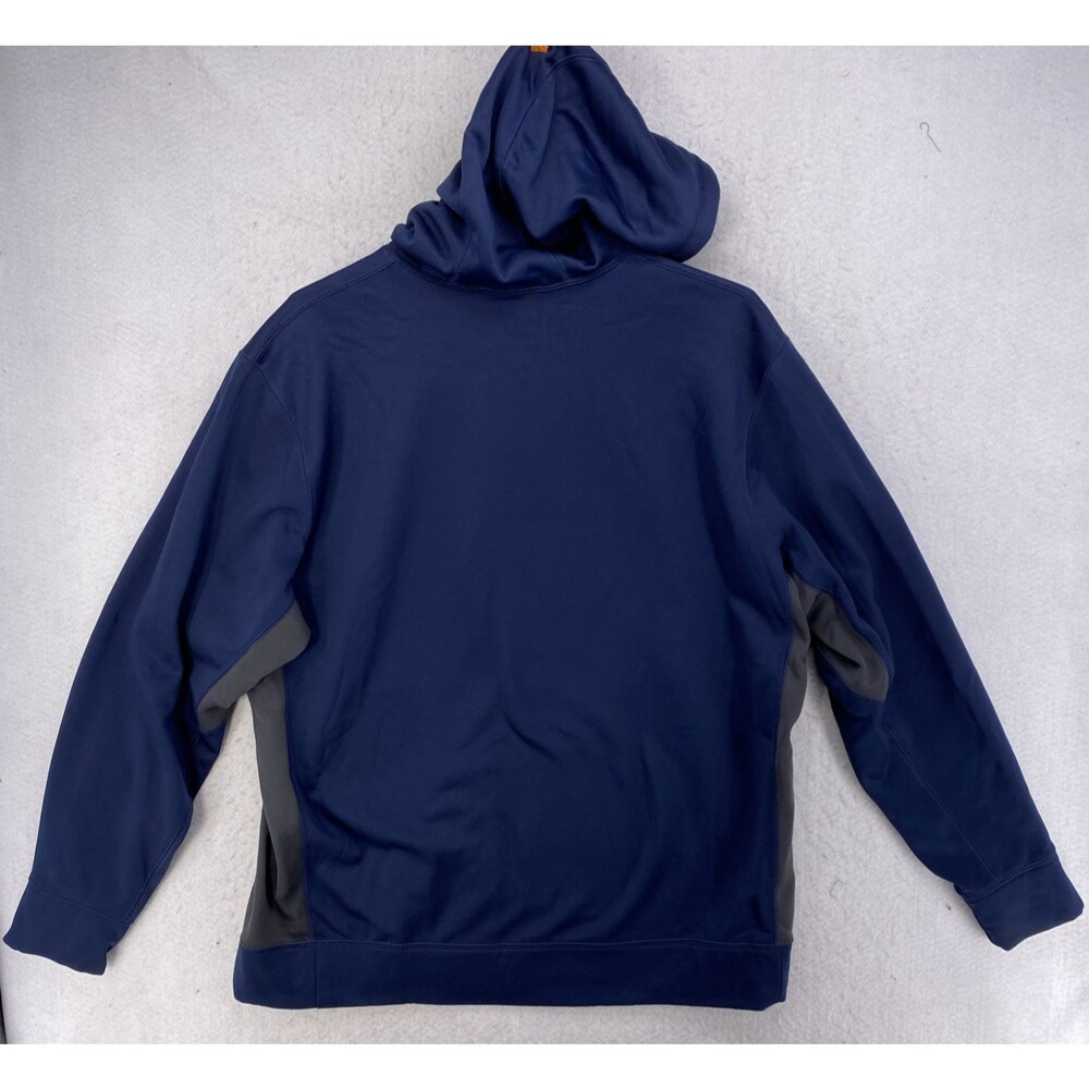 Nike Therma-Fit Tartan Football Hoodie Navy Blue Pullover Sweatshirt Men Size XL - Picture 6 of 6